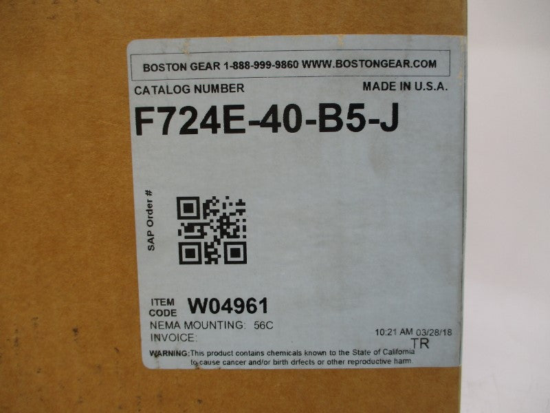 BOSTON GEAR F724E-40-B5-J NSMP