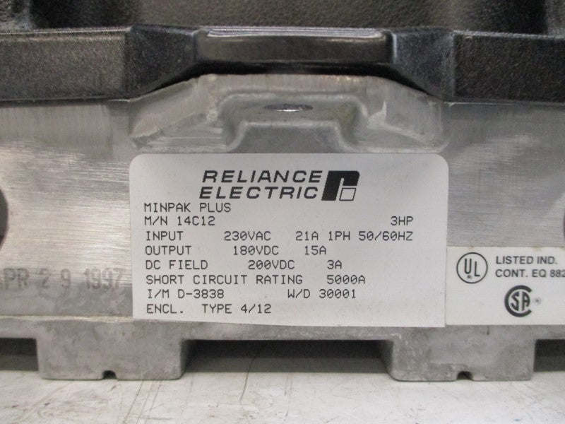 RELIANCE ELECTRIC 14C12 230VAC 21A (AS PICTURED) NSMP