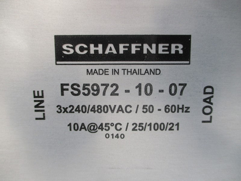 SCHAFFNER FS5972-10-07 240/480VAC 10A NSMP