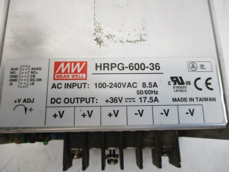 MEAN WELL HRPG-600-36 100-240VAC 8.5A NSMP