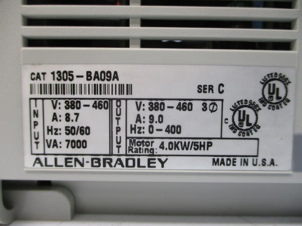 ALLEN BRADLEY 1305-BA09A SER. C 380-460V 8.7A NSNP