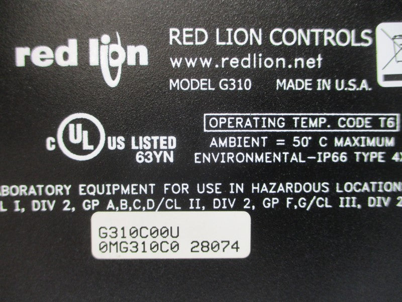 RED LION CONTROLS G310C00U 24V NSNP