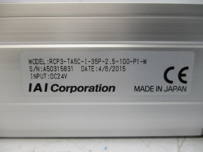 IAI RCP3-TA5C-I-35P-2.5-100-P1-M 24VDC NSNP