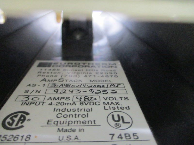 EUROTHERM AS-130A48OV/4-20MA/PLF 480V 30A UNMP