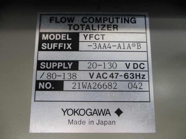 YOKOGAWA YFCT-3AA4-A1A*B 80-138VAC UNMP