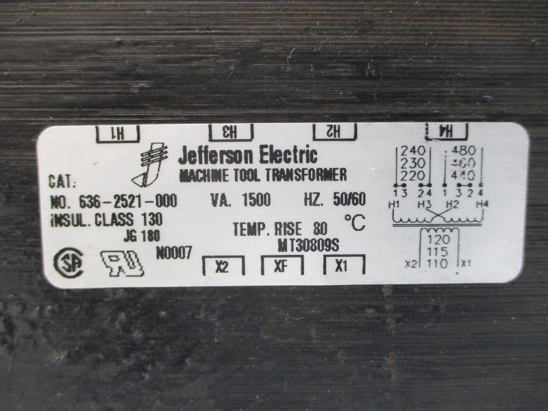JEFFERSON ELECTRIC 636-2521-000 480V UNMP