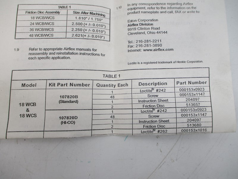 EATON 107820B 118WCB NSMP