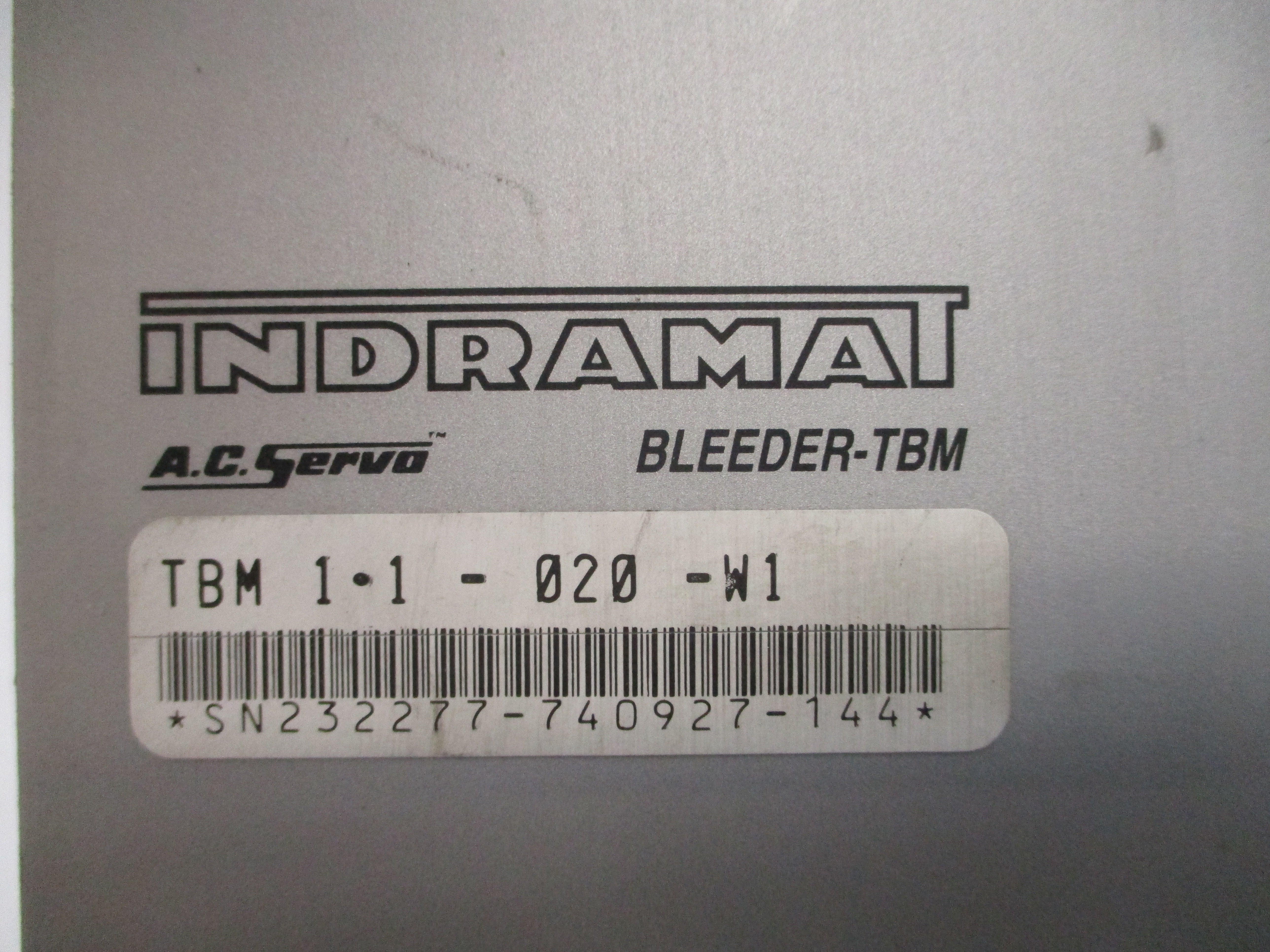 INDRAMAT TBM1.1-020-W1 115VAC UNMP