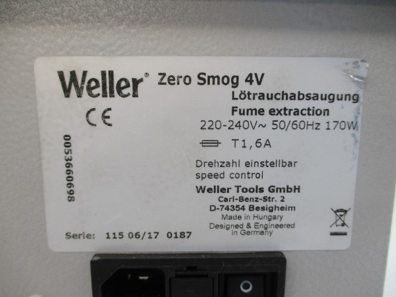 WELLER ZERO SMOG 4V 220-240V 6A UNMP