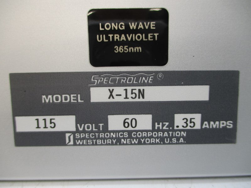 SPECTRONICS X-15N 115V .35A NSMP