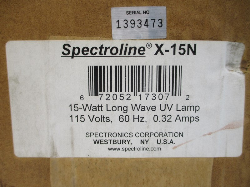 SPECTRONICS X-15N 115V .35A NSMP