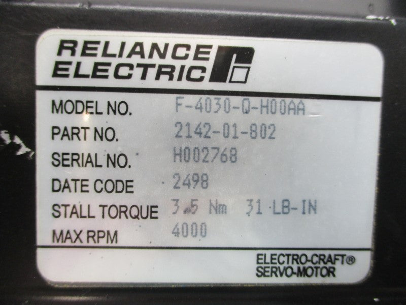 RELIANCE ELECTRIC F-4030-Q-H00AA 2142-01-802 240V 15A UNMP