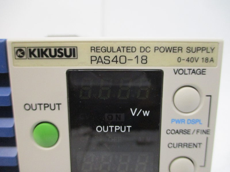 KIKUSUI ELECTRONICS PAS40-18 100-240V 18A NSMP