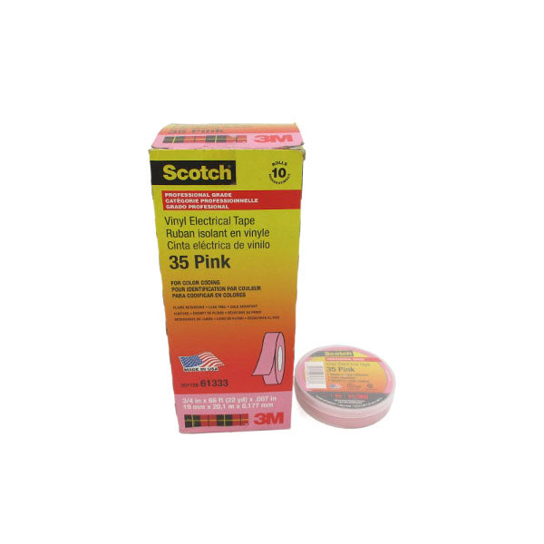 3M 35 (PINK) 051128-61333 3/4"X66' (PKG OF 10) NSMP