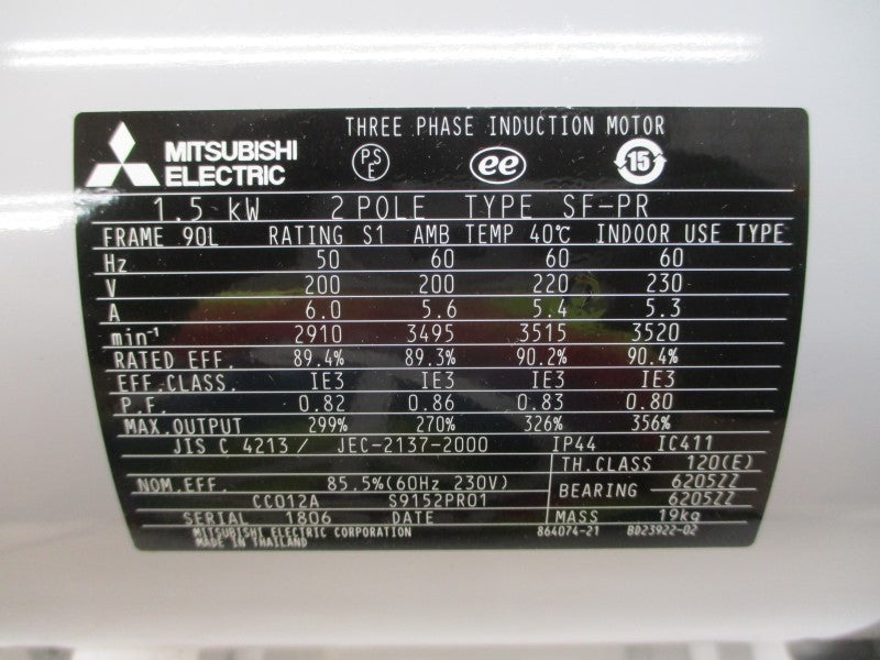 MITSUBISHI ELECTRIC SF-PR 230V 5.3A NSMP