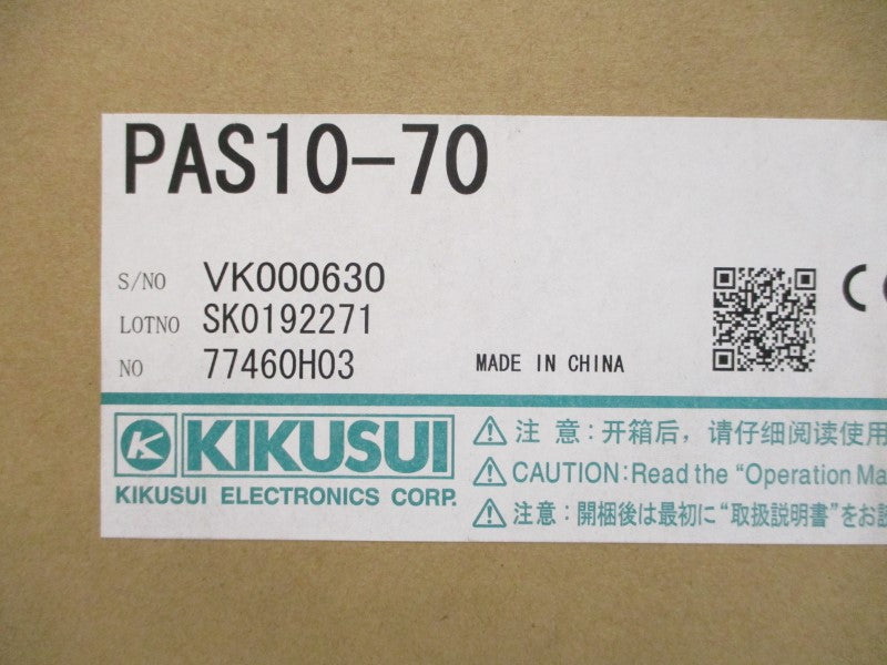 KIKUSUI PAS10-70 100-240VAC 70A NSMP