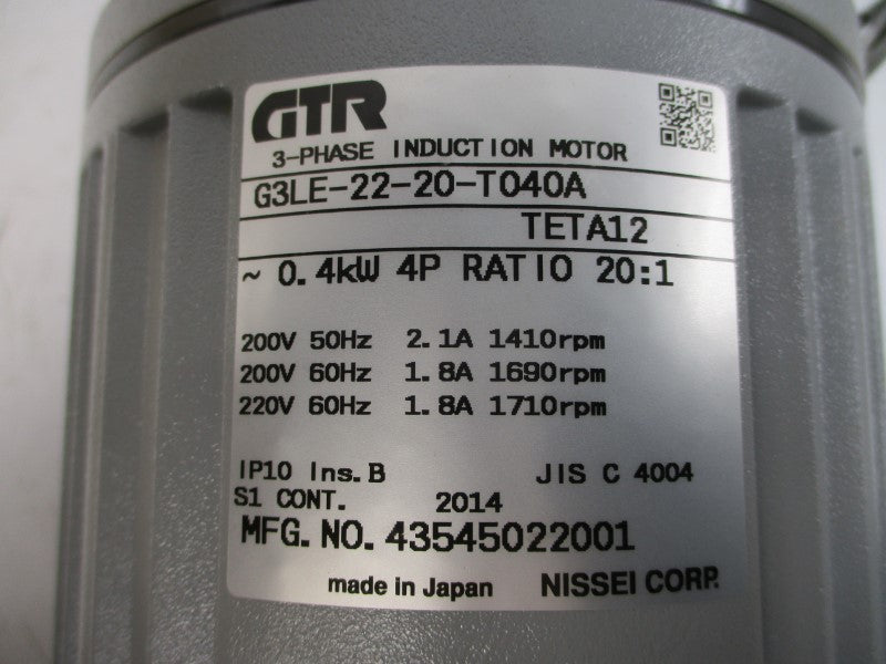 GTR G3LE-22-20-T040A 220V 1.8A NSMP