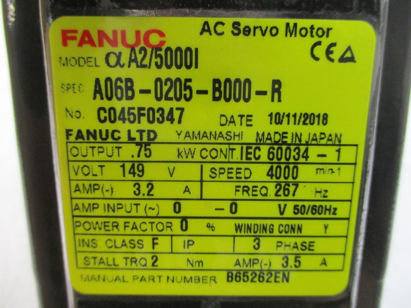 FANUC A06B-0205-B000-R 149VAC 3.2A NSMP