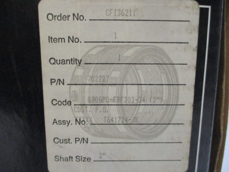 EG&G SEALOL 680GPC-FBF303-34 702787 2" NSMP