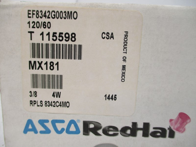 ASCO EF8342G003MO 120V 100-125PSI 3/8" NSMP