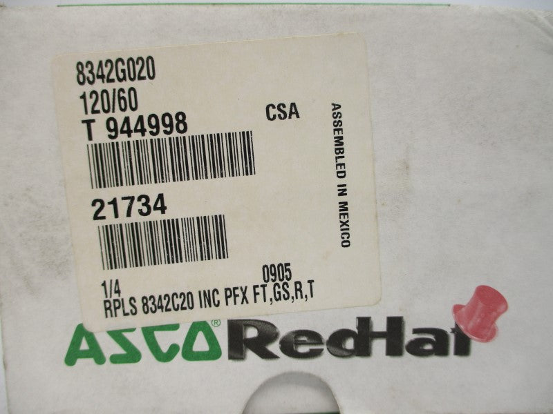 ASCO 8342G020 120V 125PSI 1/4" NSMP