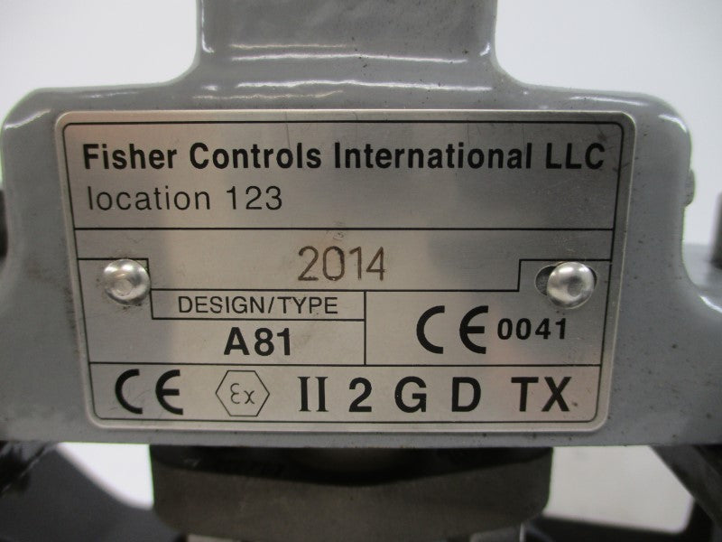 FISHER CONTROLS A81 83.7CV/72.3KV QD0040.U00STACW 600/1500PSI NSNP