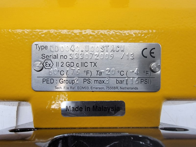 FISHER CONTROLS A81 83.7CV/72.3KV QD0040.U00STACW 600/1500PSI NSNP