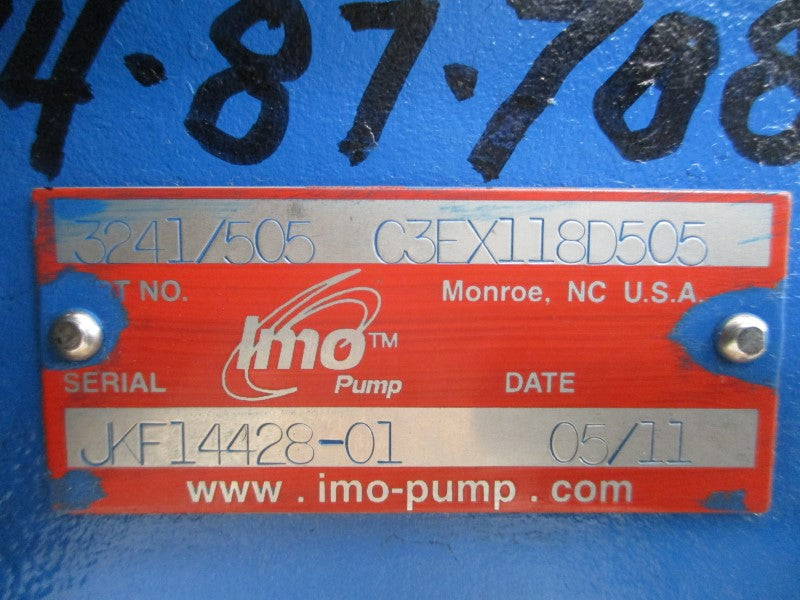 IMO PUMP 3241/505 C3EX118D505 NSNP