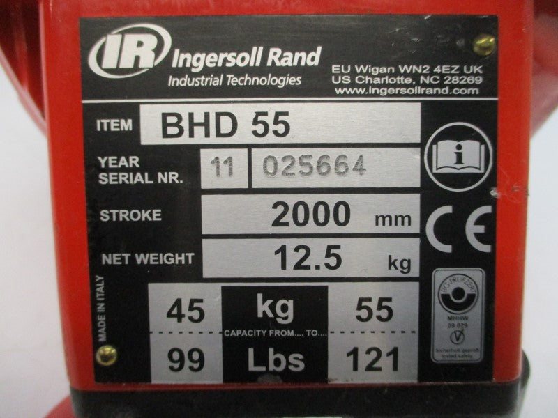 INGERSOLL RAND BHD55 99-121LBS NSNP