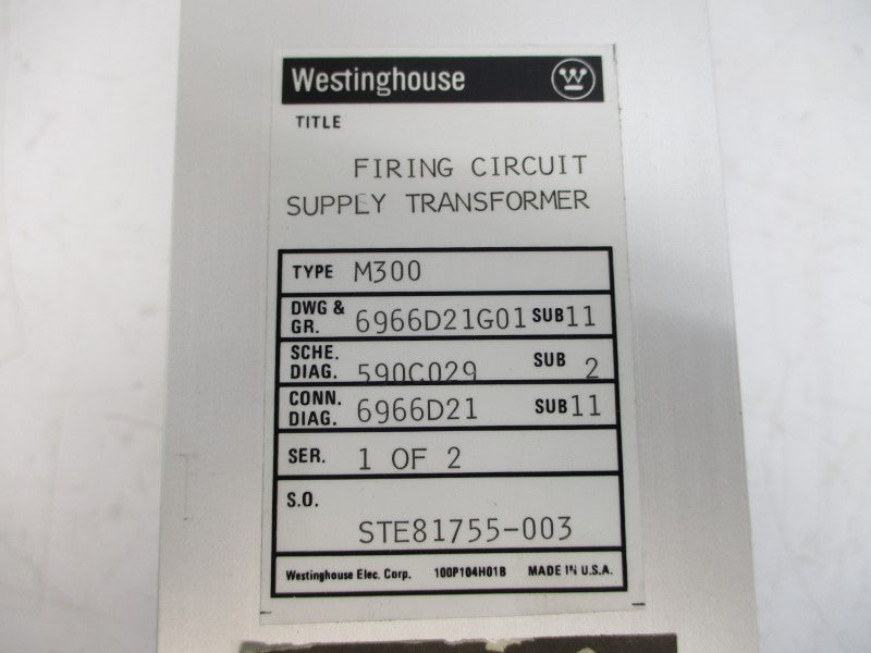 WESTINGHOUSE 6966D21G01 M300 NSNP