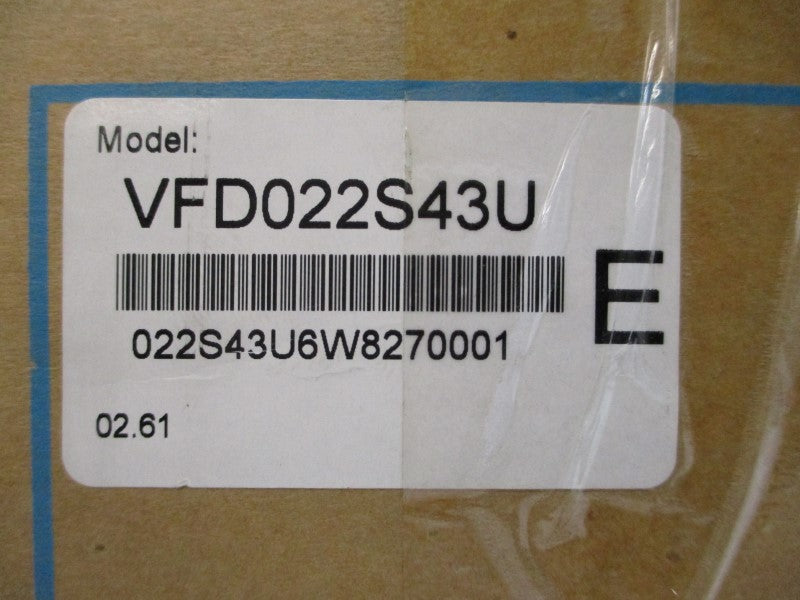 DELTA VFD022S43U 380-480V 6.9A NSMP