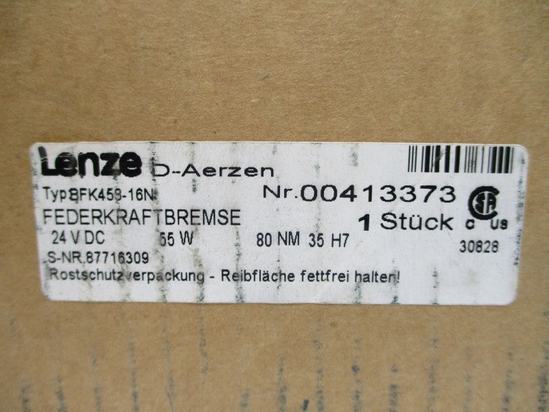 LENZE BFK458-16N 00413373 24VDC NSMP