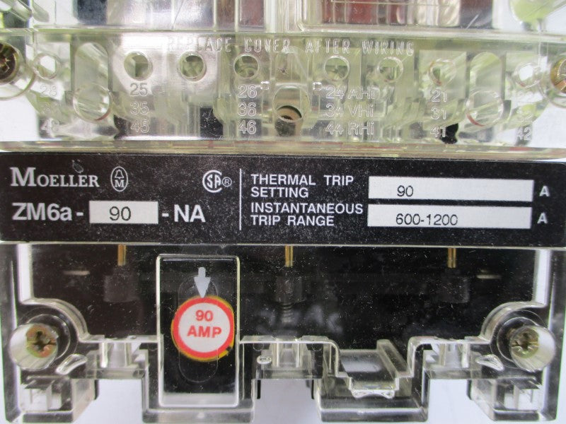 MOELLER NZM6B-100/ZM6A-90-NA 600VAC 100A NSNP