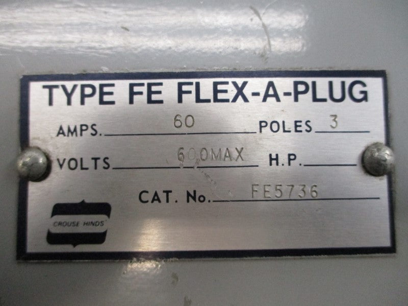 CROUSE HINDS FE5736 600V 60A UNMP
