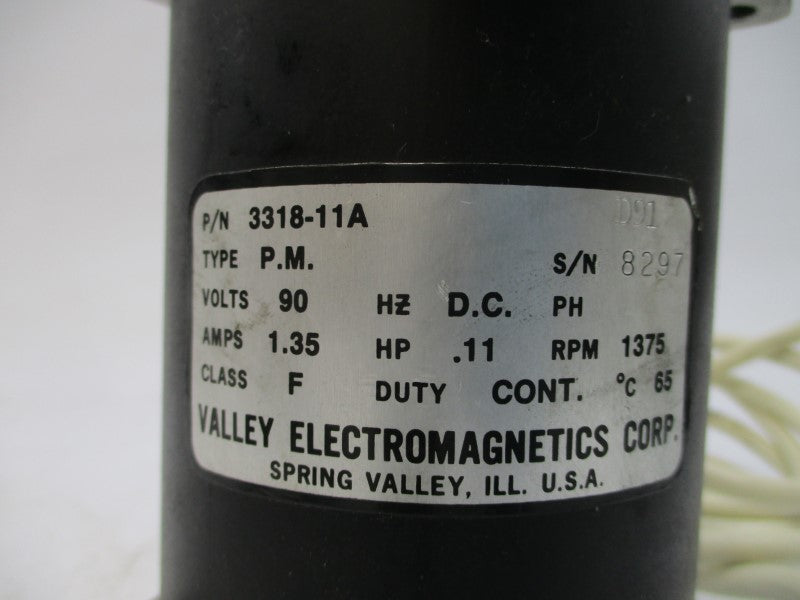 VALLEY ELECTROMAGNETICS 3318-11A 90VDC 1.35A UNMP
