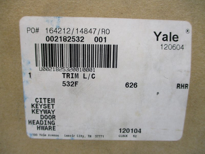 YALE 002182532001 (NO KEY) NSMP