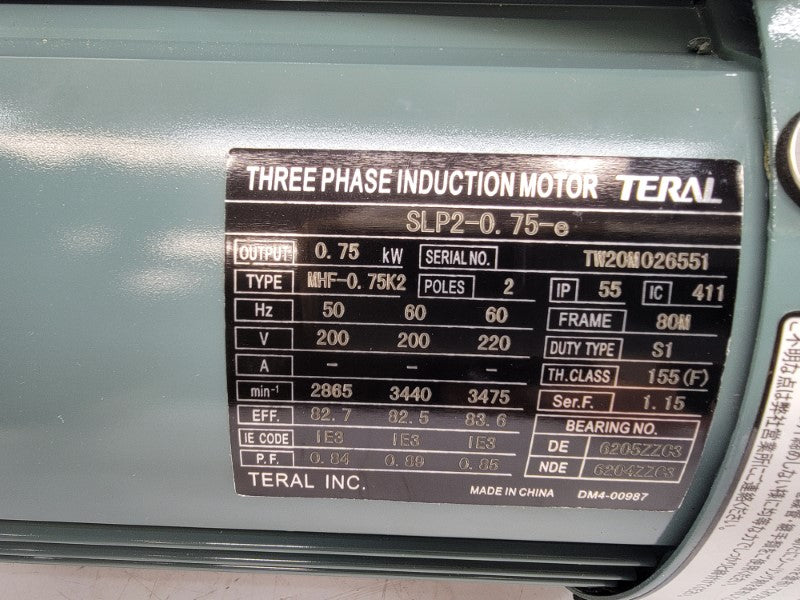 TERAL SLP2-0.75-E 200/220V 3.2A NSNP