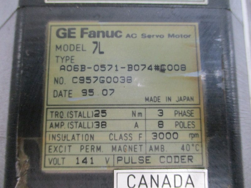 FANUC A06B-0571-B074#C00B 141VAC 38A (AS PICTURED) NSNP