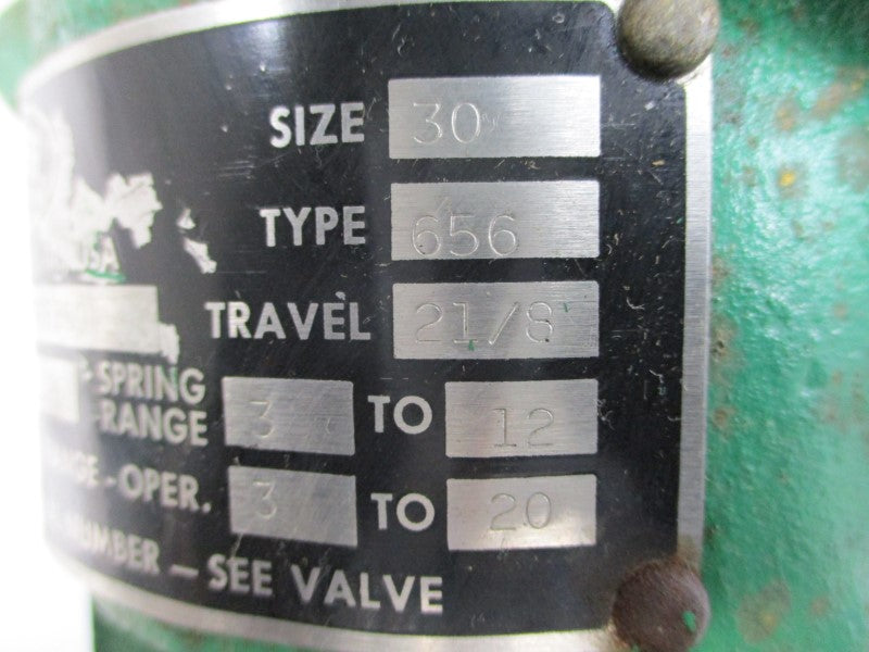 FISHER CONTROLS 656 SIZE 30 125PSI UNMP