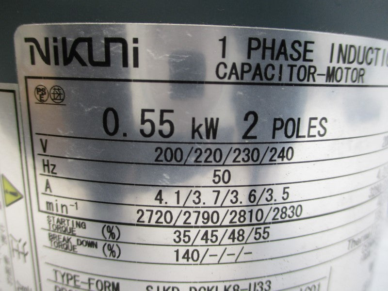 NIKUNI 20DNL05SU2 SIKD-DCKLK8-U33 240V 3.5A NSNP