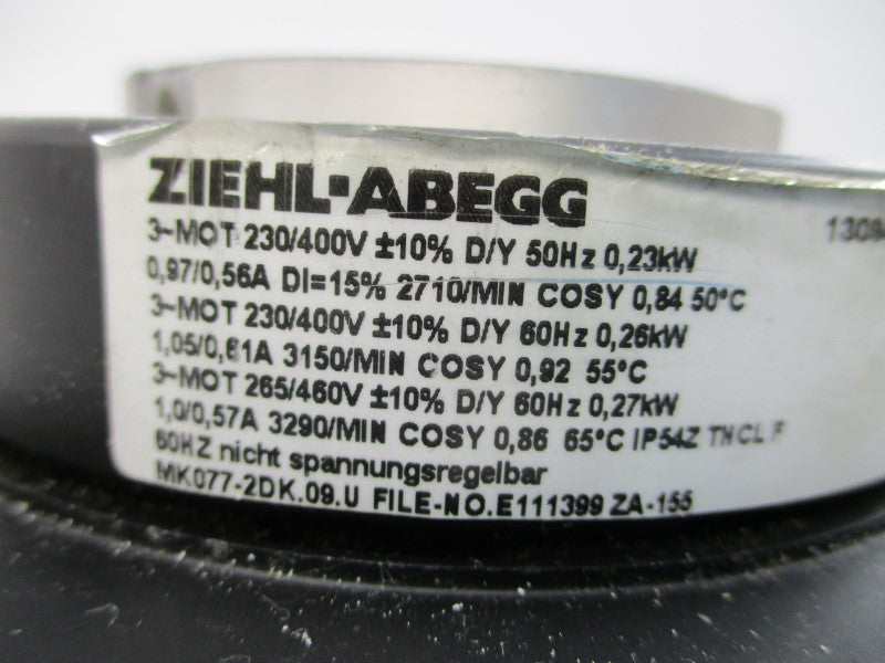 ZIEHL-ABEGG MK077-2DK.09.U 130941 230/400V 0.97/0.56A NSNP