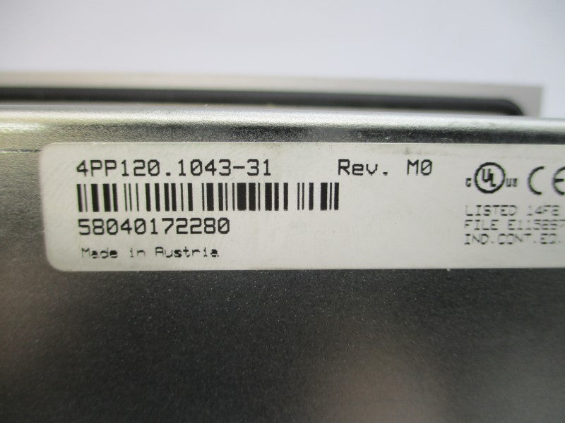 B&R AUTOMATION 4PP120.1043-31 24VDC NSNP