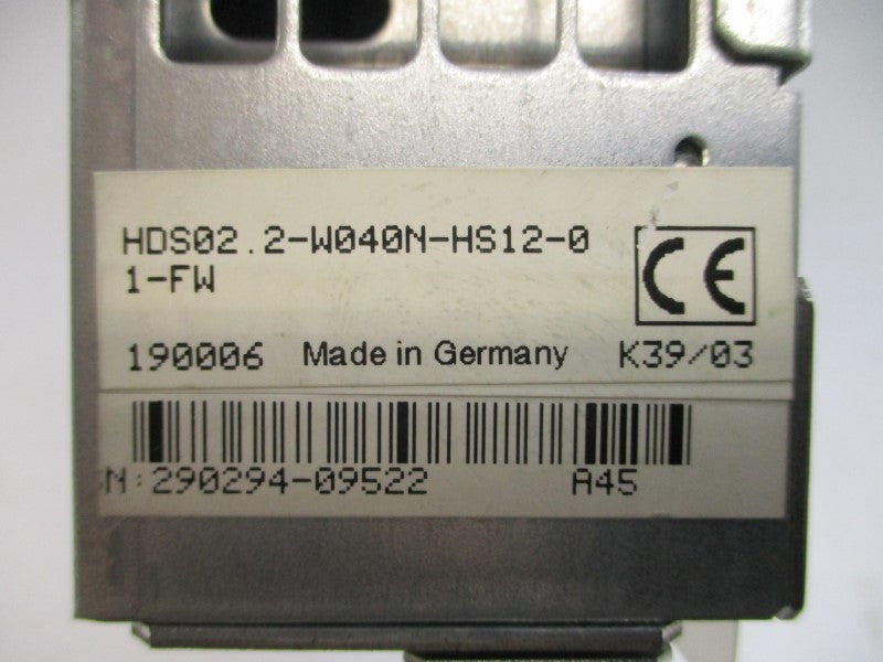 KBA HDS02.2-W040N-HS12-01-FW 190006 UNMP