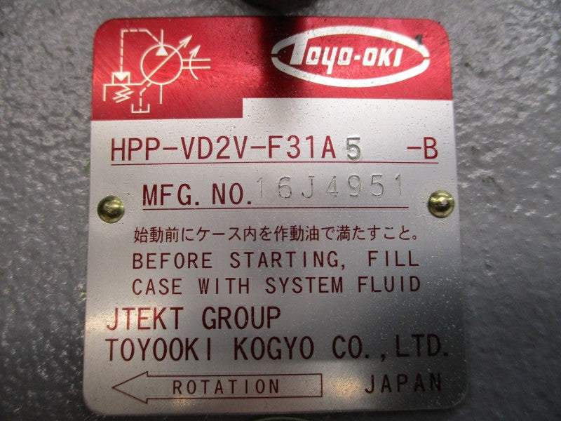 TOYOOKI KOGYO HPP-VD2V-F31A5-B 16J4951 NSNP
