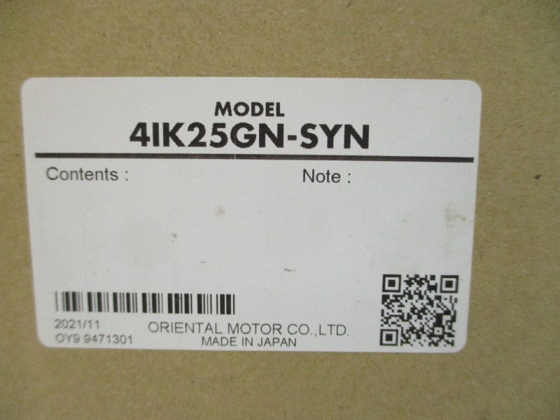 ORIENTAL MOTOR 4IK25GN-SYN 200V 0.20/0.22A NSMP