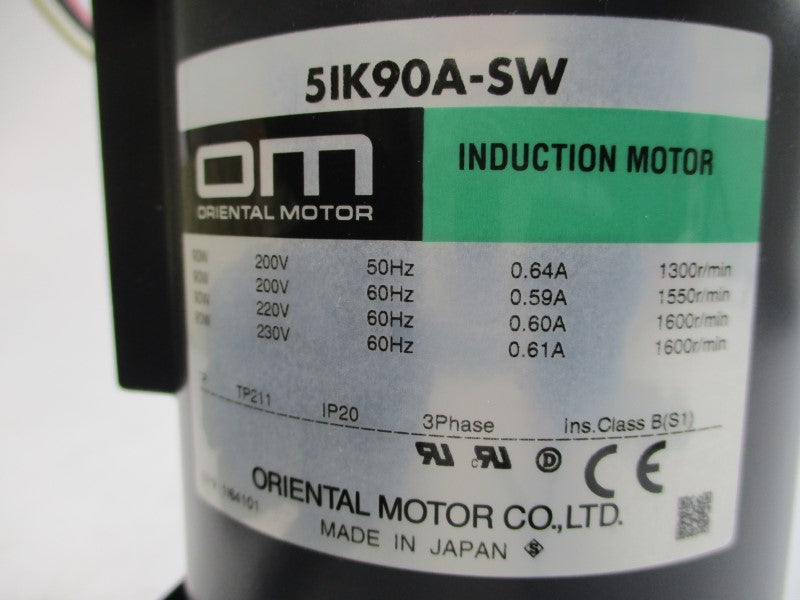 ORIENTAL MOTOR 5IK90A-SW 230V 0.61A NSMP