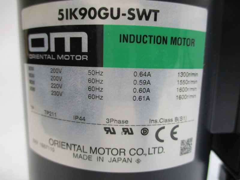 ORIENTAL MOTOR 5IK90GU-SWT 230V 0.61A NSMP