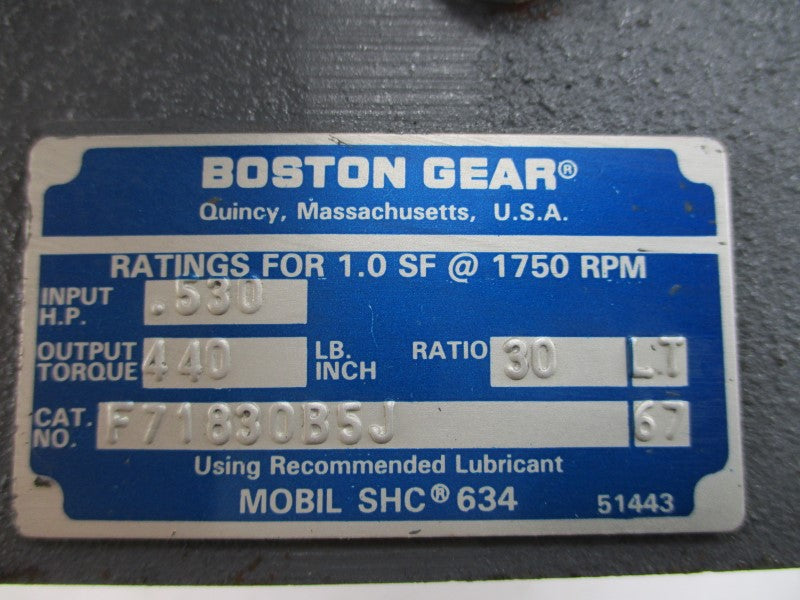 BOSTON GEAR F71830B5J NSMP