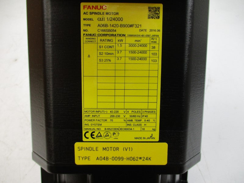 FANUC A04B-0099-H062#24K 200-230VAC 103A NSMP
