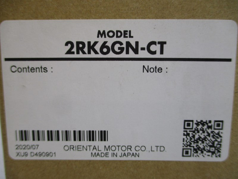 ORIENTAL MOTOR 2RK6GN-CT 200V 0.15A NSMP